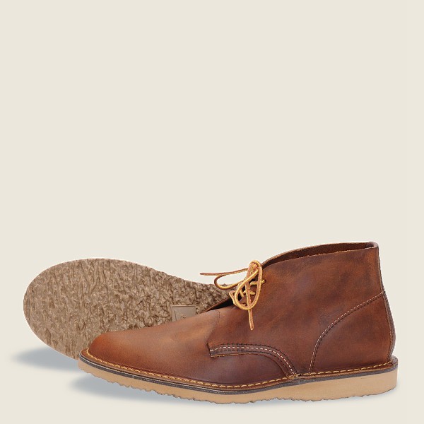 Zapatos Red Wing Heritage Hombre Marrom - Weekender - Chukkar Rough & Tough Cuero - 354-TLCDBM